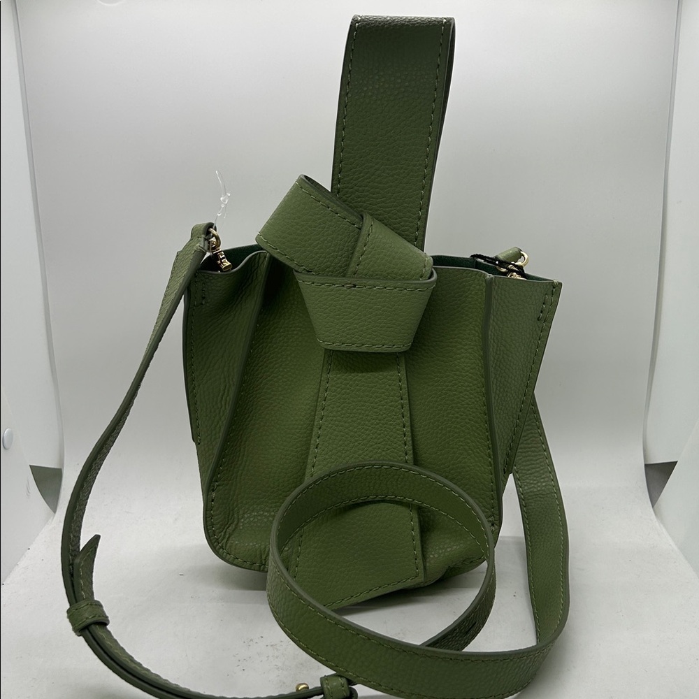 Zac Posen NWT Sage Green Leather Anthea Adj Strap Wristlet Shoulder Bag Purse 🌸🌸 - Picture 2 of 7